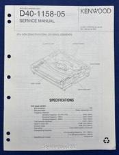 Original Kenwood D40-1158-05 DVD Mechanism Service Manual