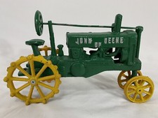 VTG John Deere OP Tractor HEAVY Die Cast Iron 11" Tractor
