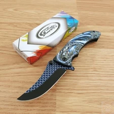 Rite Edge Linerlock Assisted Folding Knife 3¼" Stainless Steel Blade ABS Handle