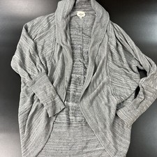 Aritzia Wilfred Diderot Cocoon Open Front Cardigan Knit Sweater Heather Gray XS