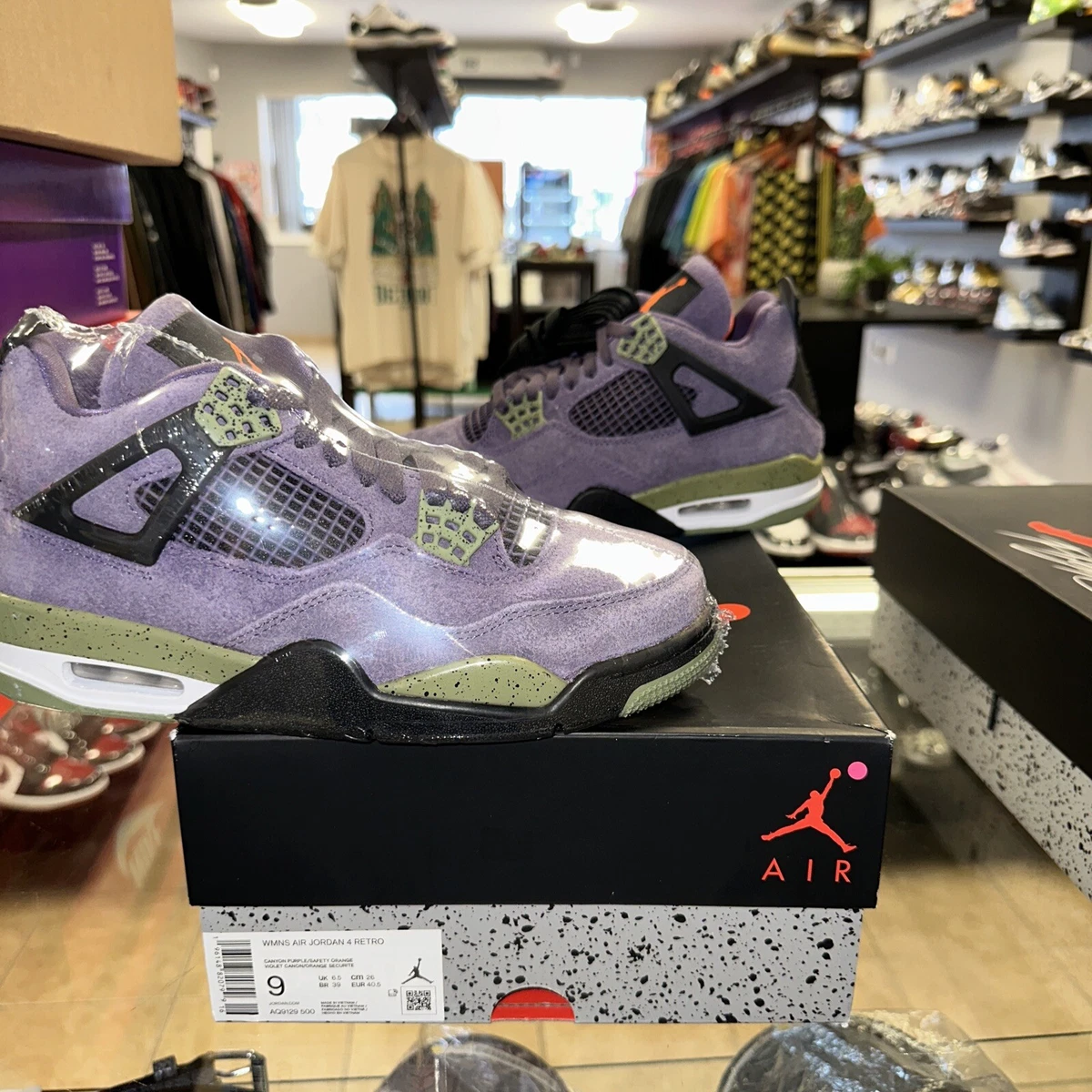 Jordan 4 Retro Canyon Purple (Women's) - AQ9129-500 - US