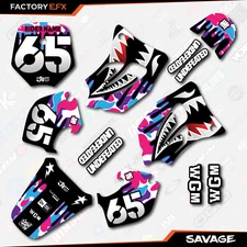 Cotton Candy Savage Camo Racing Graphics Kit fit 98-01 KTM 65sx 65 sx Decal sx65