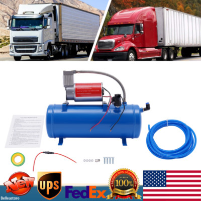 DC On Board Air Compressor For Van Train Truck Car Boat with 6L Tank 12V 150 PSI