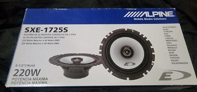 ALPINE 220W 2WAY 16cm 6.5'' inch SXE CAR/VAN DOOR SHELF SPEAKERS PAIR NEW