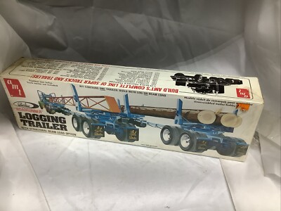 Vintage AMT Peerless Roadrunner Logging Trailer 1/25 Scale Model T-528