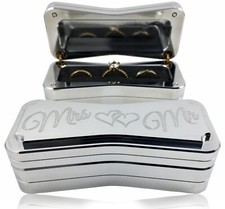 Ring Bearer Ring Box -Hand Polished Aluminum - Made in the USA