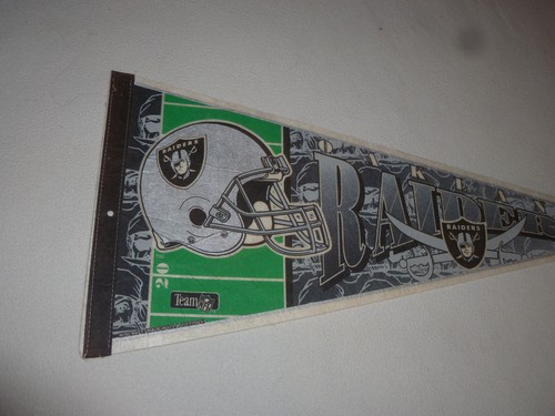 OAKLAND RAIDERS TEAM NFL WINCRAFT USA SOUVENIR NOVELTY PENNANT FOOTBALL 29 1/2" - Picture 2 of 4