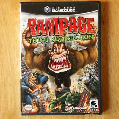 Rampage: Total Destruction - Nintendo GAMECUBE - disc, booklet