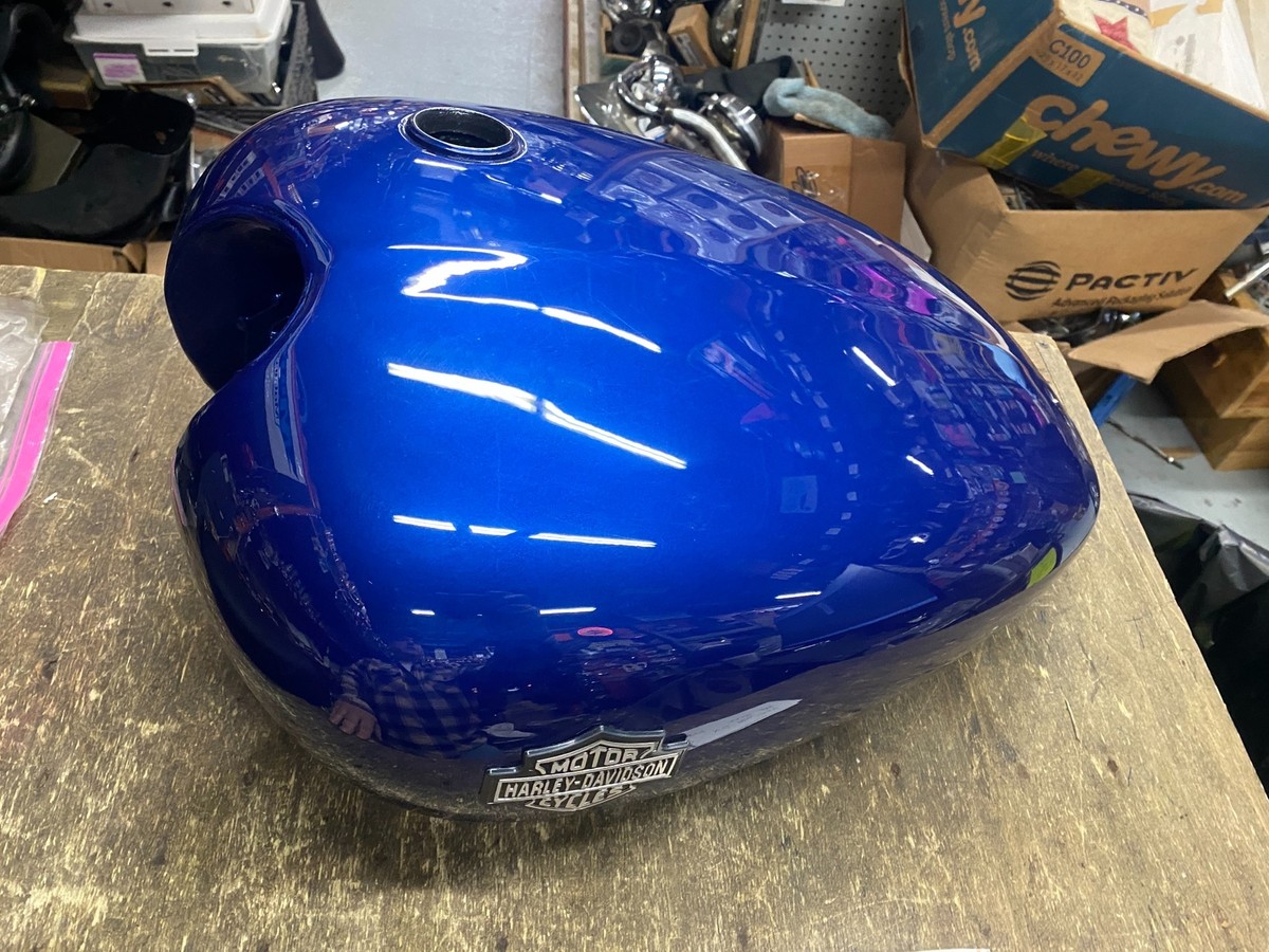 Harley-Davidson Sportster バイクタンク 青色 XL883 タンク 青M ハーレー 純正 中古 バイク 部品 スポーツ