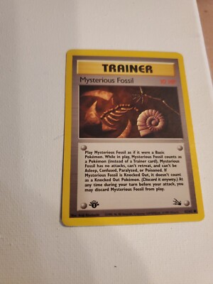 mysterious fossil pokemon card Aerodactyl (16/62) [Fossil 1st Edition] Damaged 1st Edition Normal main image 1