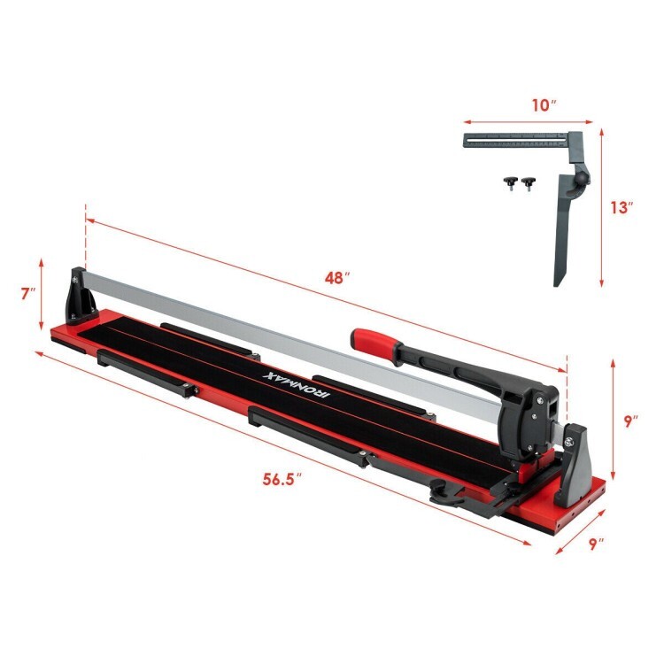 48" Manual Tile Cutter Ceramic Floor Professional Tiles Porcelain Cutter Machine
