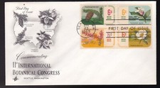 BOTANICAL CONGRESS #1379A US FIRST DAY COVER 1969,  ART CRAFT  CACHET FDC