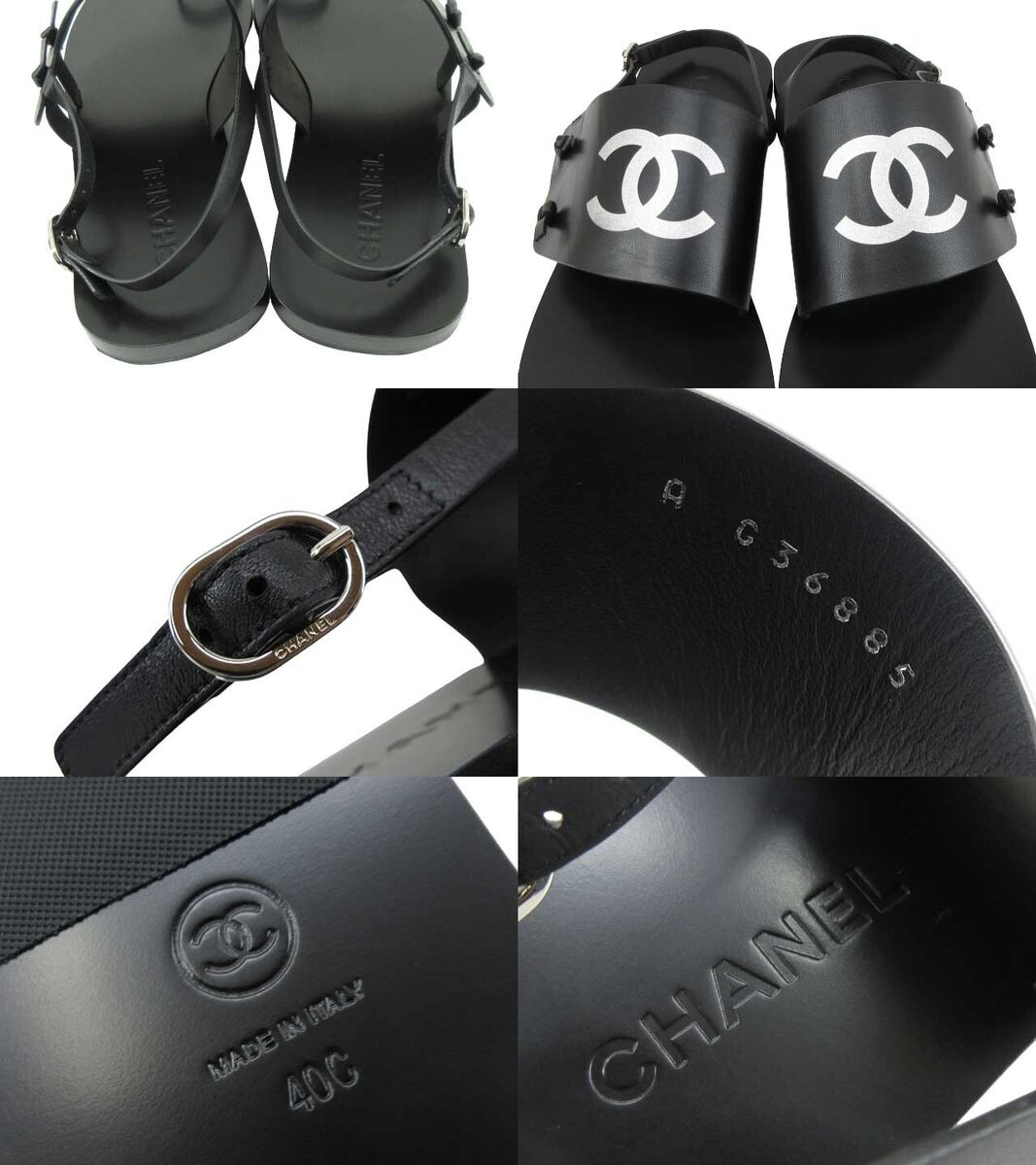 CHANEL G36885 2021 Spring collection Leather Flat Sandals CHANEL G36885 2021 Spring collection Leather Flat Sandals