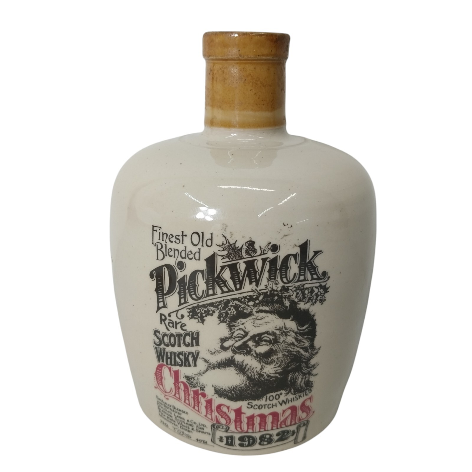 Pickwick Rare Scotch Whisky whiskey Jug Christmas 1982 1 of 1000 LTD EDT Flagon