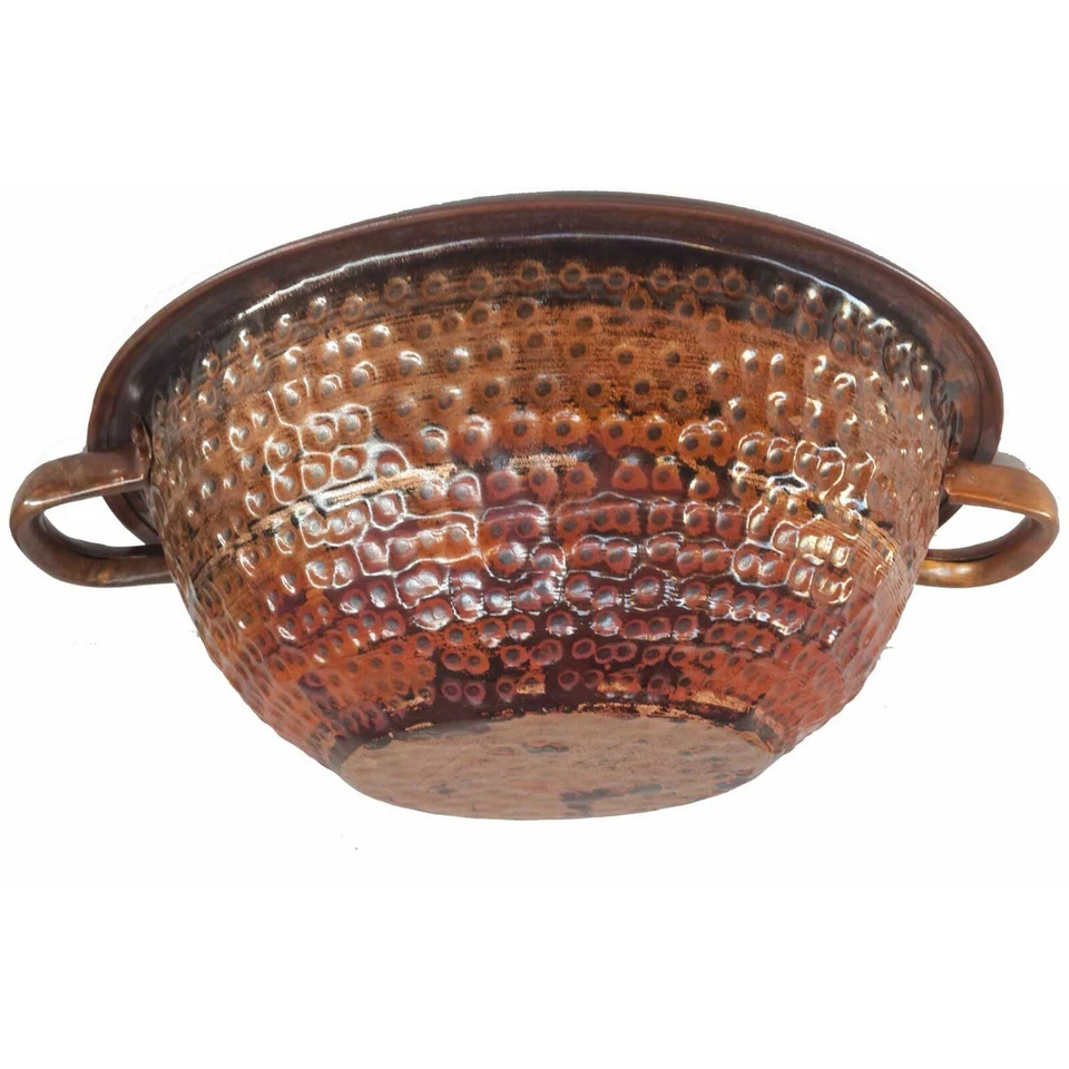 Copper Fruit Bowl Centerpiece Candy Kitchen Multi Purpose Display Decoration - Image 4 of 4