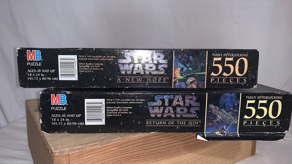 Star Wars Milton Bradley Sealed, NIB. Puzzle lot of 2. 4498