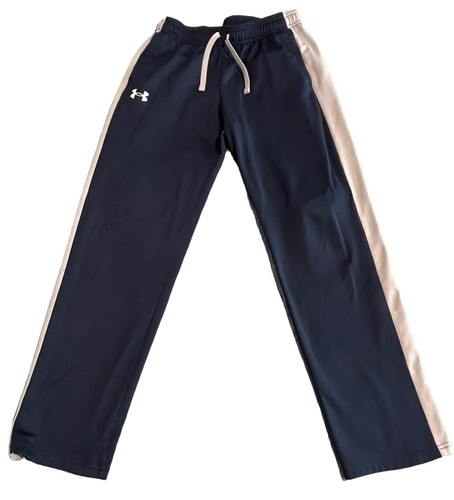 Under Armour Pants Youth Large Blue Athletic Microfiber Sweatpants Pocketed
