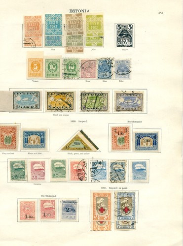 Classic ESTONIA - collection on 4 album pages - 第 1/4 張圖片