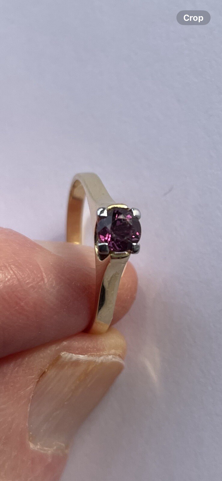 18ct Gold Ring. Ruby Solitaire - image 3