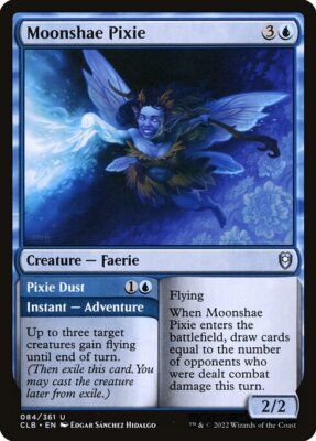 1x Moonshae Pixie // Pixie Dust NM Eng MTG - Commander Legends Baldur's Gate