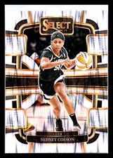 2024 Panini Select WNBA #40 Sydney Colson Silver Flash Prizm Aces
