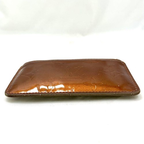 Louis Vuitton Monogram Vernis Pochette Cle Bronze M91206 Coin Key Pouch Wallet - Picture 9 of 16