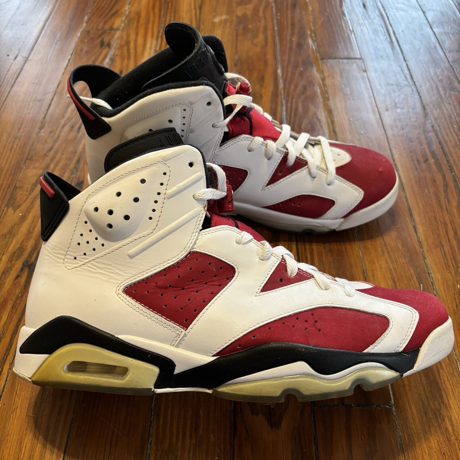 08 Jordan 6’s Carmines (one Small Mark On Front)