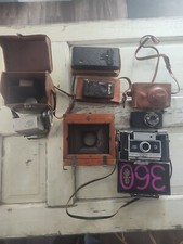 Lot Of Vintage Cameras 5 And 1 Part Polaroid Kodak Bell And Howell Falcon