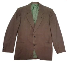 VTG Tailored By RICHMAN BROTHERS Mens 40R Brown 2 Button Suit Jacket PLEASE READ