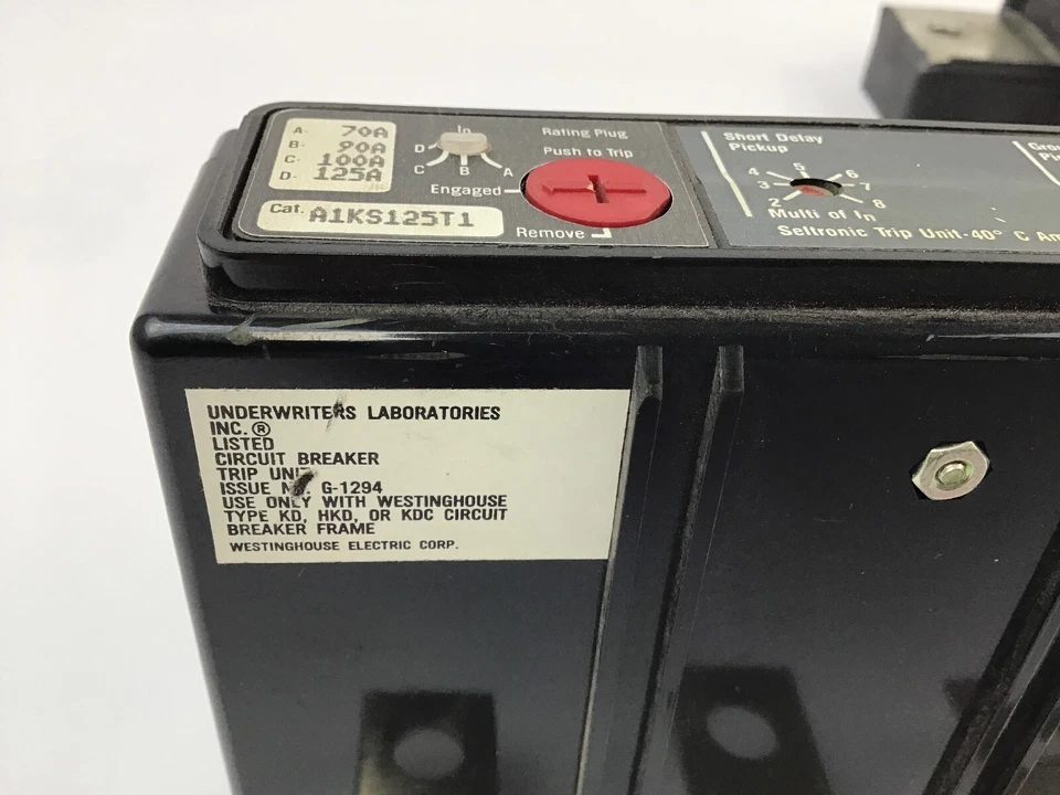 WESTINGHOUSE ELEC. GROUND FAULT TRIP UNIT (CTK125+A1KS125T1+ KS3125TG) - Image 4 of 4