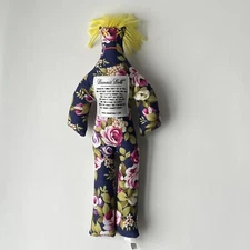 Dammit Doll Brand Navy Blue/Pink/Yellow Hair 13" Stress Reliever