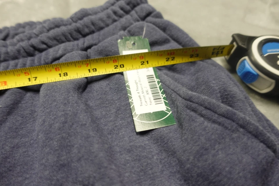 Pantalones Cortos Garrett de Vellón Mineral para Hombre Threads 4 Thought Azul Marino Talla XXL Nuevos con Etiquetas Foto 4 de 4