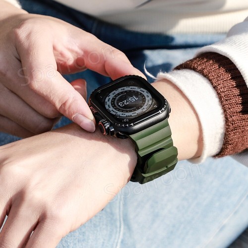Durable Trail Loop Rugged Silicone Strap for Apple Watch Ultra 2 Band 45/46/49mm - Zdjęcie 64 z 73