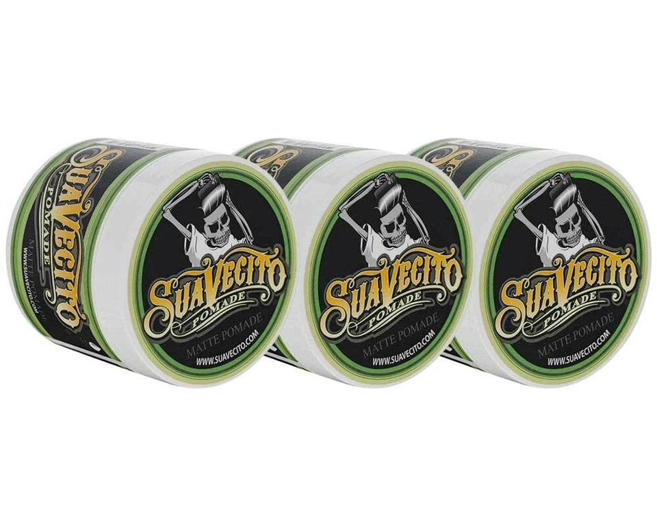Suavecito Matte Pomade 3 Pack Bundle 4 oz. Cans - Image 2 of 4