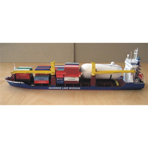 1:400 Scale Polish Gdansk Cargo Ship Model Handmade DIY Model Paper Model Gift - Picture 9 of 12