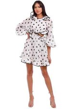ZIMMERMANN Lovestruck Frilled Mini Dress in Size 12 AU RRP 1,100 WITH DEFECTS