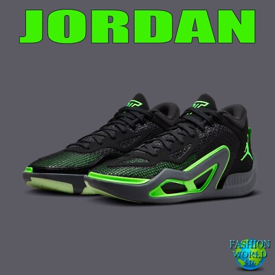 Nike Jordan Jayson Tatum 1 Black Green Strike Celtics Men's Size 10 DZ3324