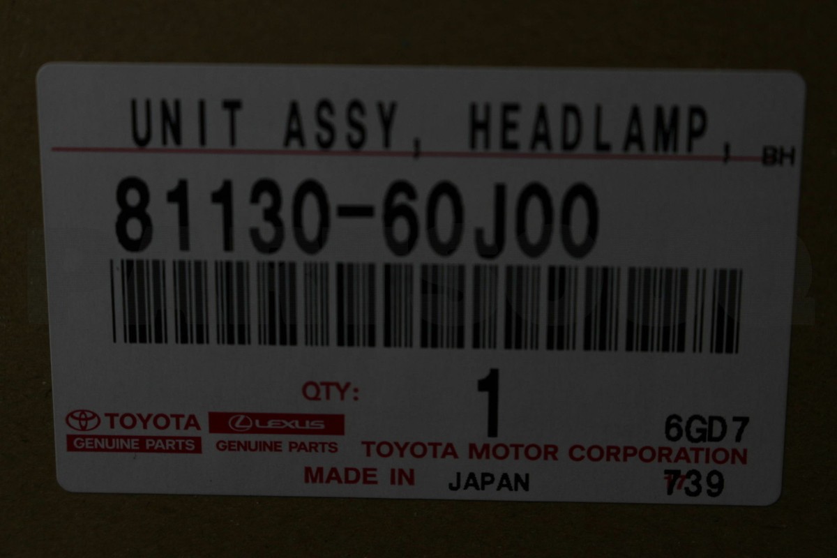 8113060J00 Genuine Toyota UNIT ASSY, HEADLAMP, RH 81130-60J00 | eBay