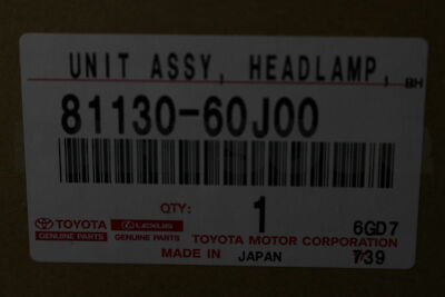 8113060J00 Genuine Toyota UNIT ASSY, HEADLAMP, RH 81130-60J00 | eBay