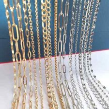 No Fade 2 Meters Stainless Steel Chains for Jewelry Making DIY Necklace Bracelet