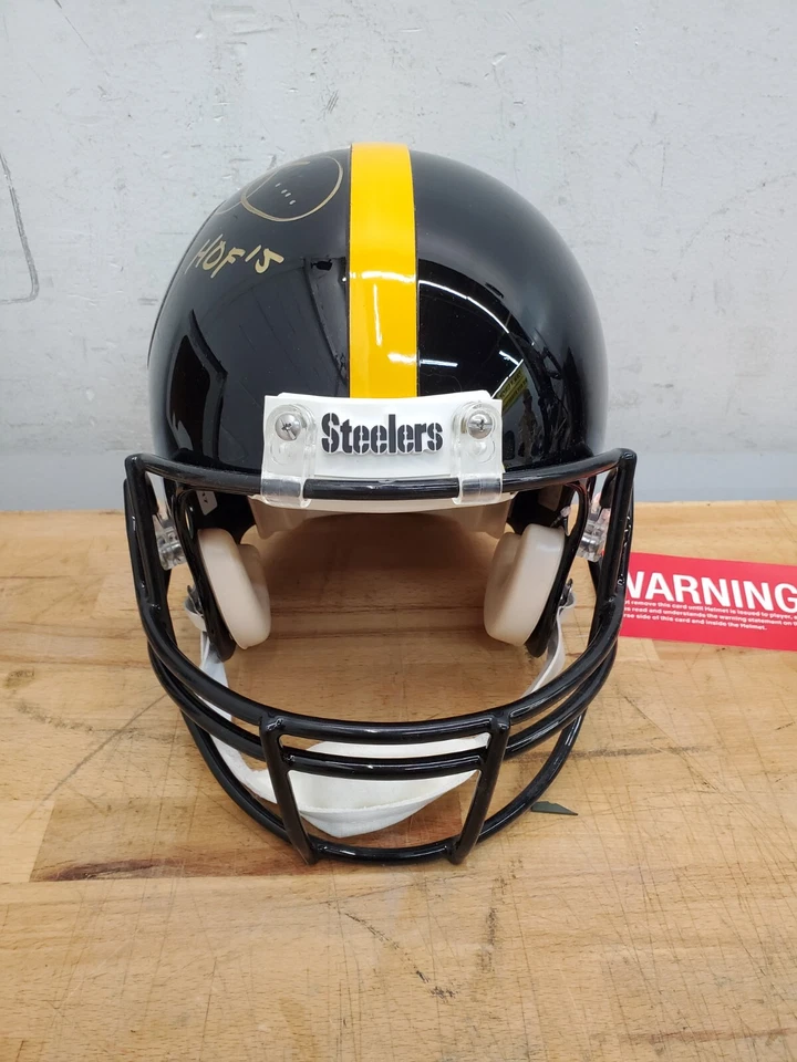 Casco Steelers Auténtico Tamaño Completo Firmado Jerome Bettis - Certificado de Autenticidad - HOF Foto 3 de 4
