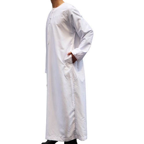 Men Yemeni Omani Qatari Dishdasha Jubbah Arab Thobe Islamic Clothing, keffiyeh~ - Picture 6 of 42