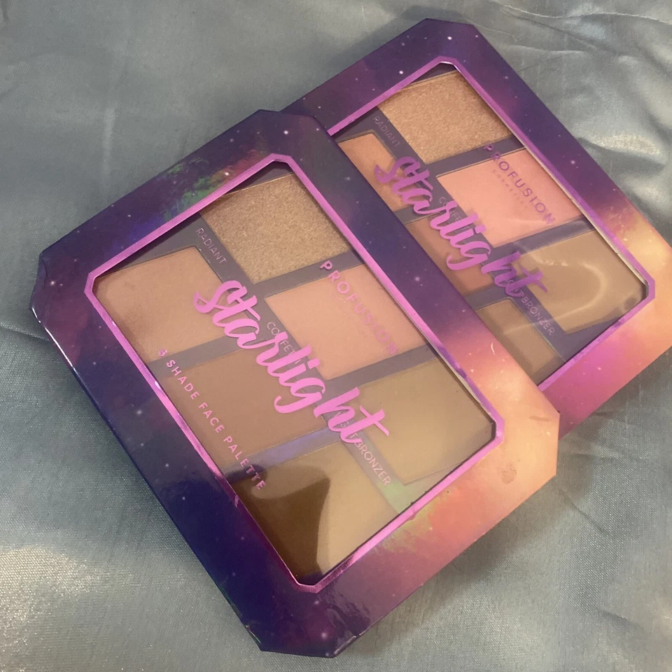 PROFUSION COSMETIC STARLIGHT 6 SHADE FACE PALETTE RADIANT CONFETTI LIGHT BRONZER - Image 2 of 4