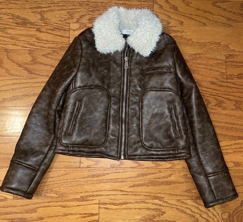 Girls Faux Shearling Jacket size 14-16