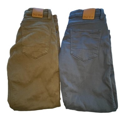 DU/ER Pants Men's 31x30 No Sweat N2X Relaxed Taper Stretch Performance LOT OF 2