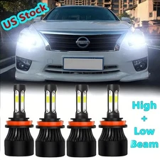 For Nissan Altima 2007-2018 Combo LED Headlight High Low Light Bulbs Kit White A