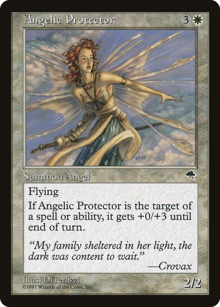 Angelic Protector #2 (MP) Tempest TMP Magic MTG