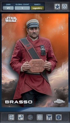 Brasso - Rebel Orange 25cc Legendary - Star Wars Card Trader Topps Chrome 2025
