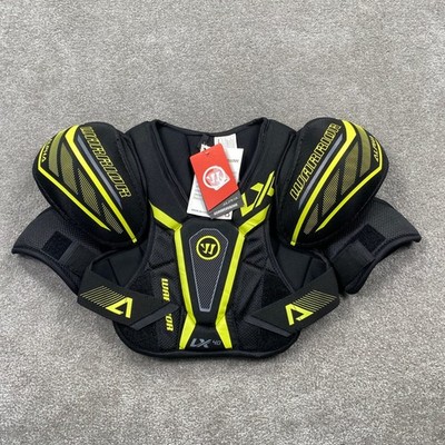 Warrior LX40 Junior Youth Hockey Shoulder Pads Black Yellow Medium