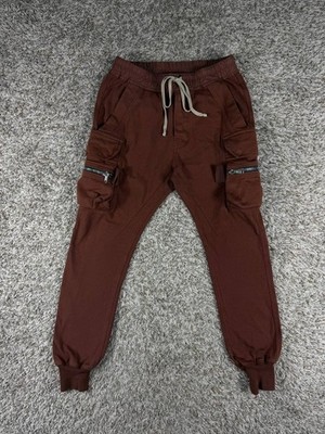 Rick Owens Mastodon Cargo Pants Brown Men's Size 38